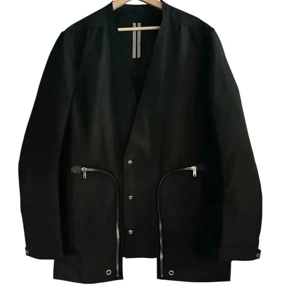 Rick Owens Bauhaus Jacket SS20 Tecuatl size IT 50 Large Zipper Pockets - Picture 3 of 16